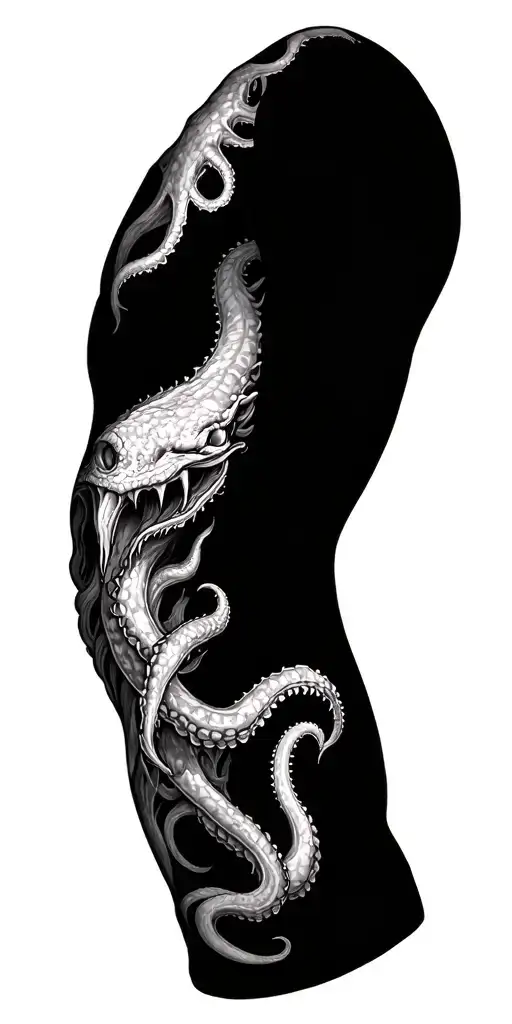 Kraken Throughout Whole Arm Sleeve