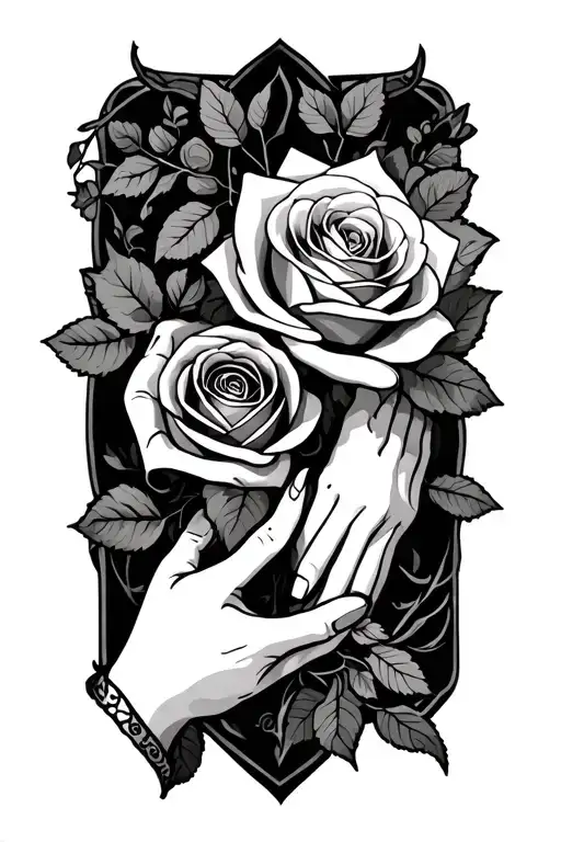 Handfasting Et Rose Intertwined