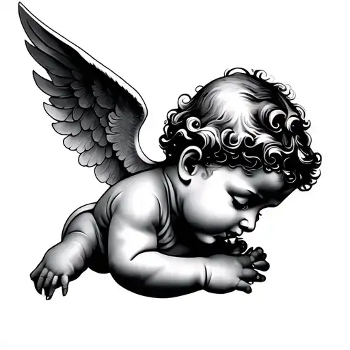 Cherub Looking Down