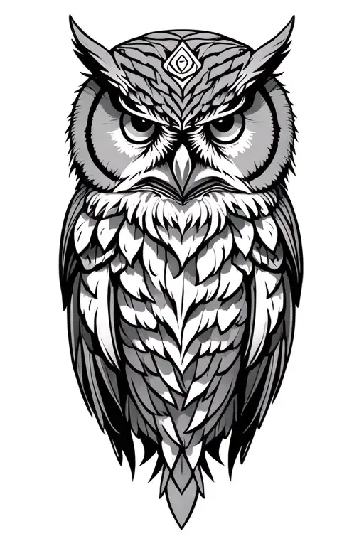 Norse Pagan Owl