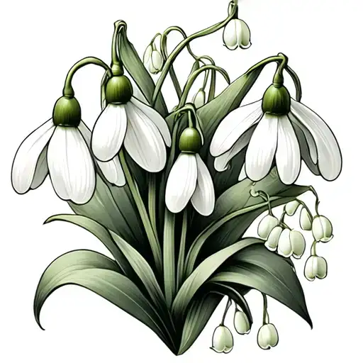 Snowdrop And Lily Of Valley