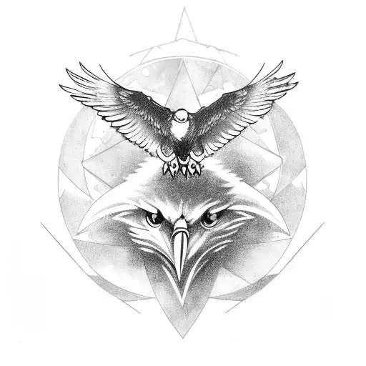 Aquila The Eagle With Two Big Stars