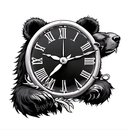 Bear Clock Cards