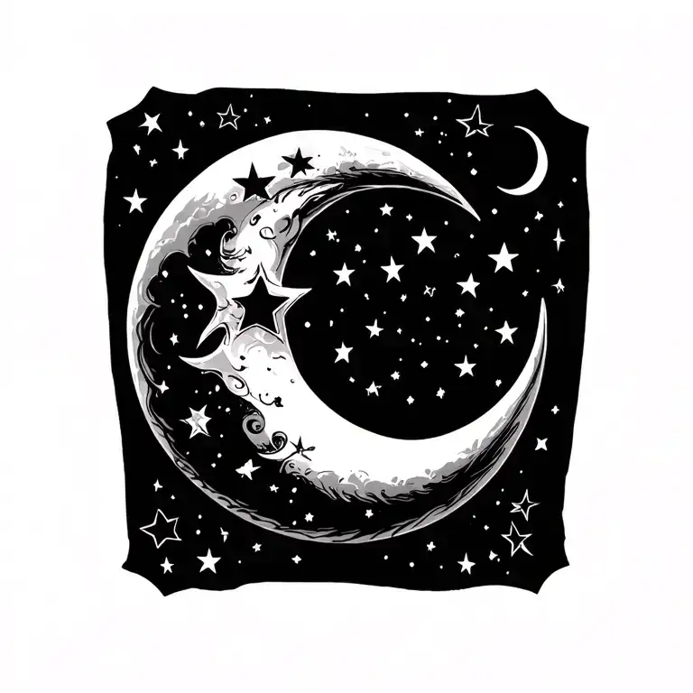 Semi Cologn With Halfmoon And Stars