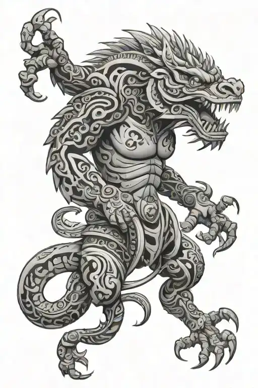 Filipino And Polynesian Hybrid Creature Combining Elements