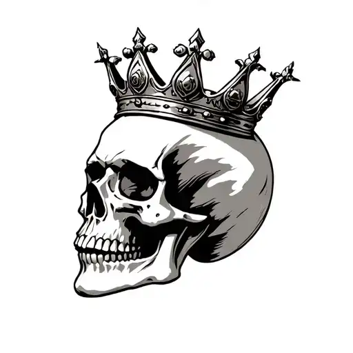 Skull Wearing A Crown Steampunk