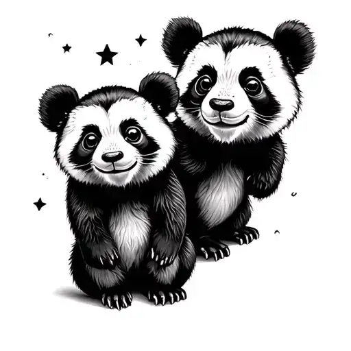 Female Tiger Otter Panda Twin Raccoons Twin Monkeys 6 Stars Bear