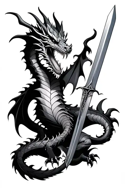 Dragon With A Sword