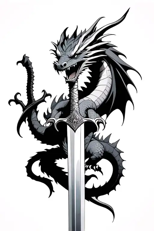 Dragon With A Sword
