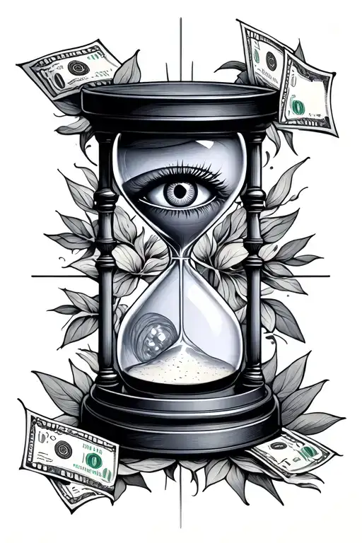 God Eye Card Money Faith Hourglass Combined