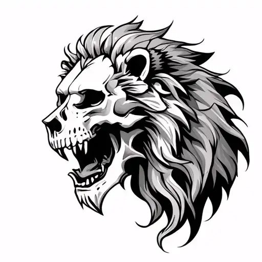 Skull Lion