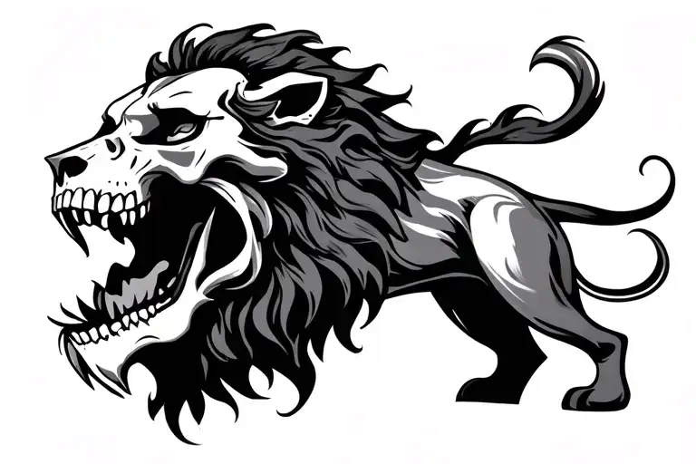 Skull Lion