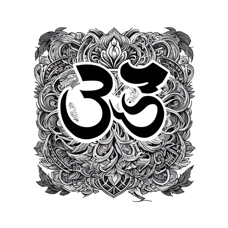 Morpankh In Hidden Name With Om In Any Language Written