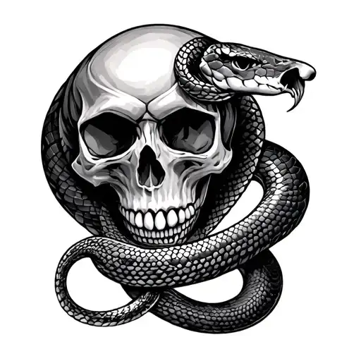 Skull And Snake Patchwork