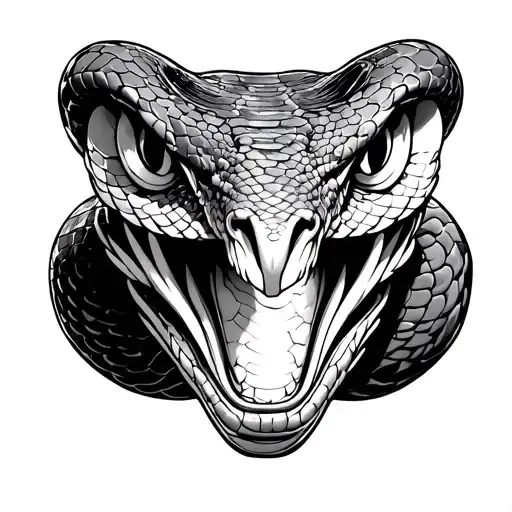 Snake Head From Front View