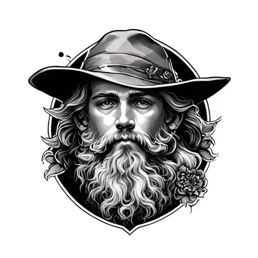 Family Father Sons Tattoo Design Combining Elements