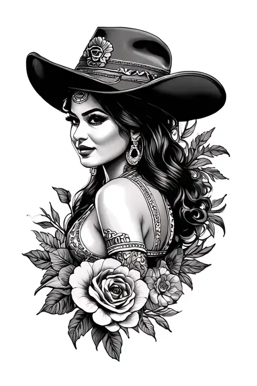 Chicano Style Tattoo Design Realism