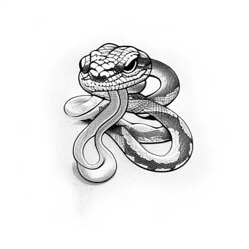 Snake In And Out Of Collarbone