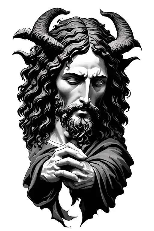 Jesus Demon Holding Hands