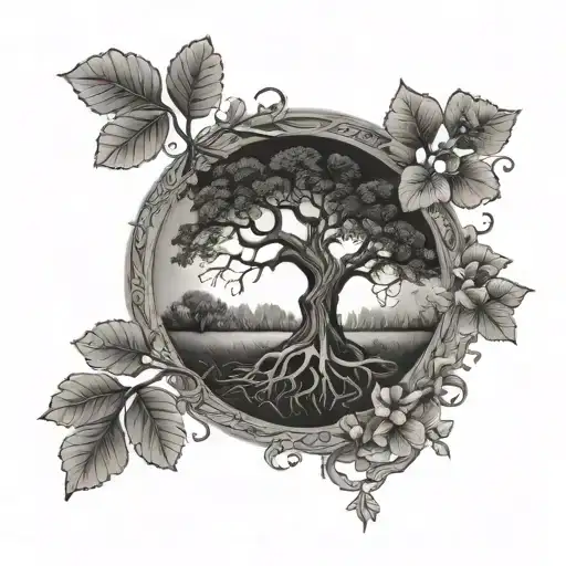 Clover And Tree Of Life