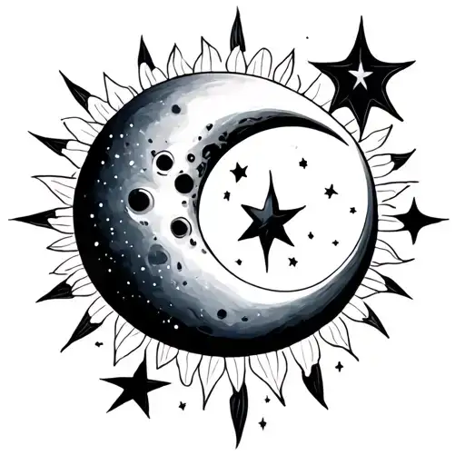 Sun And Moon And Stars