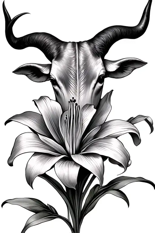 Zodiac Sign Taurus Lily Flower Background