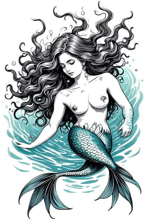 Mermaid Swimming