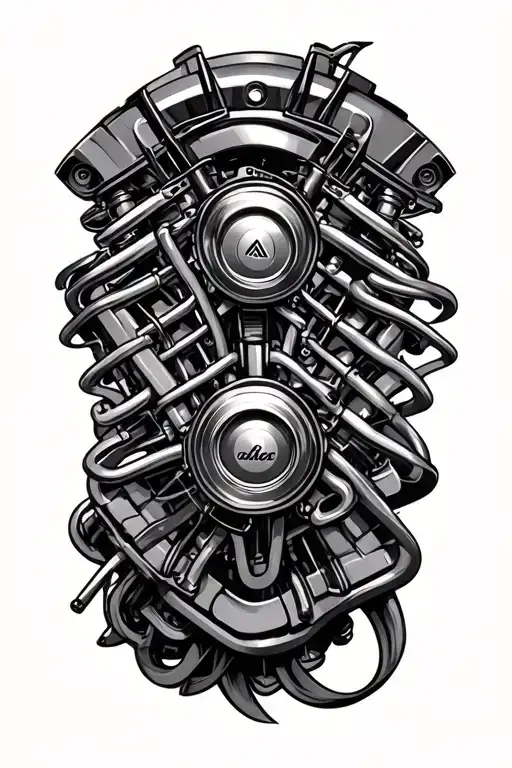 V8 Engine Intertwined
