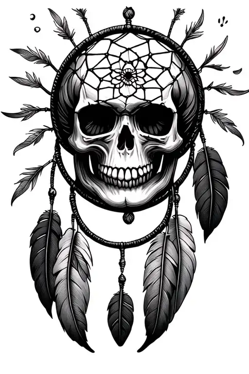 Dream Catcher Skull