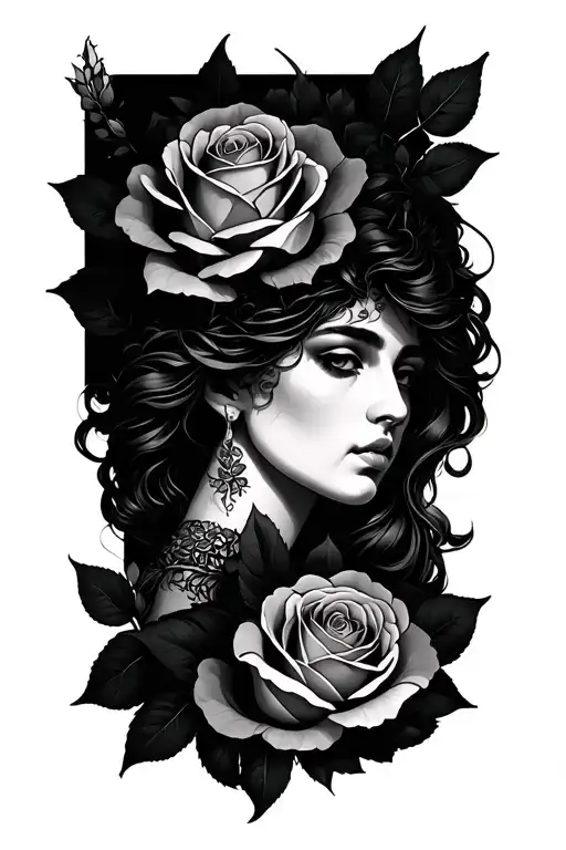 Virgo And Rose Wrapped