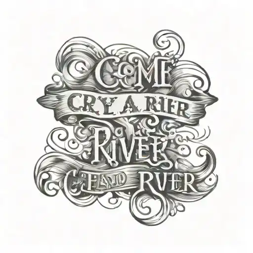 Cry Me A River' Quote Written Inside