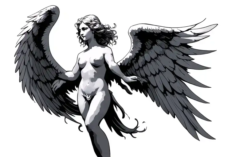 Angel With Long Wings