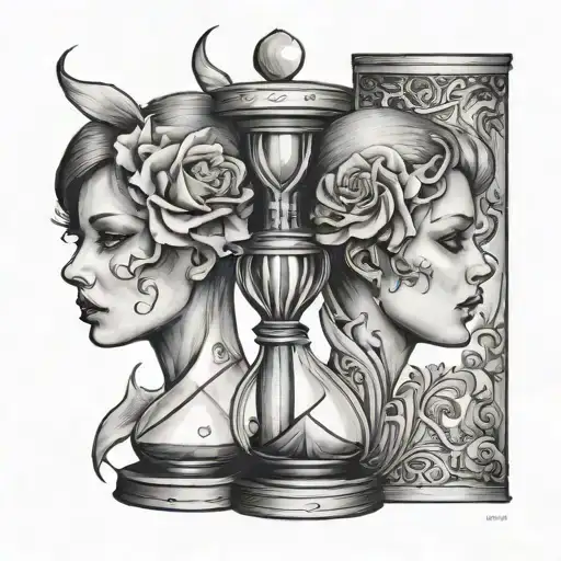 Two Hourglass Heads