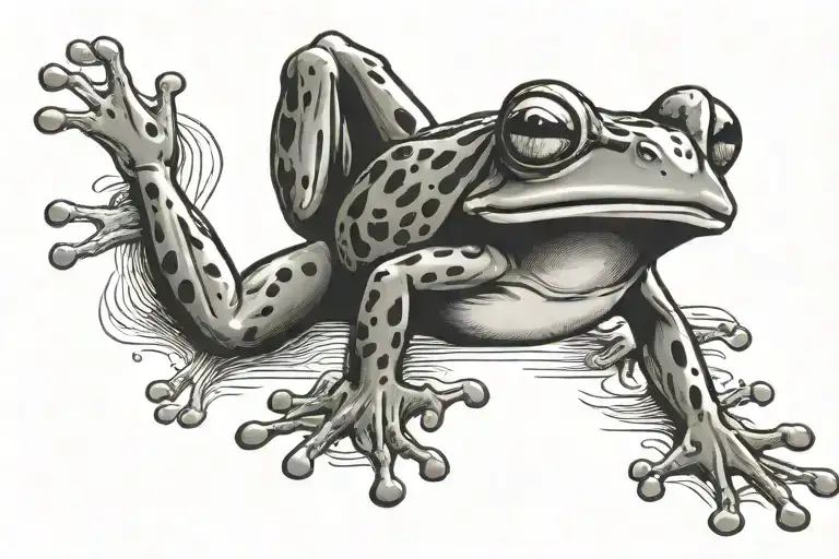 Frog Playing With Jo-jo