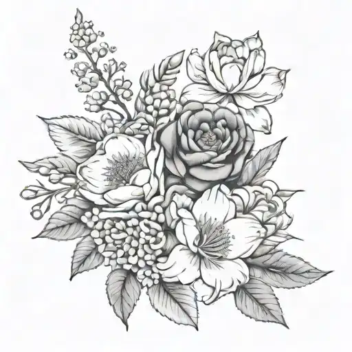 April Birth Flower And May Birth Flower Bouquet