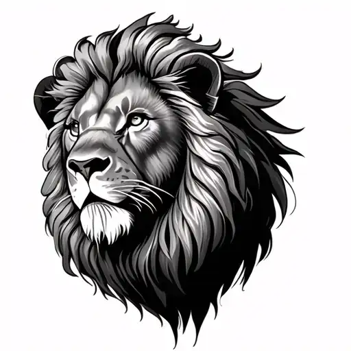 Lion Surrounded By Byeanas