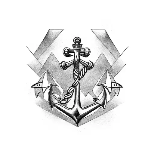 Nautical Tattoo With Anchor