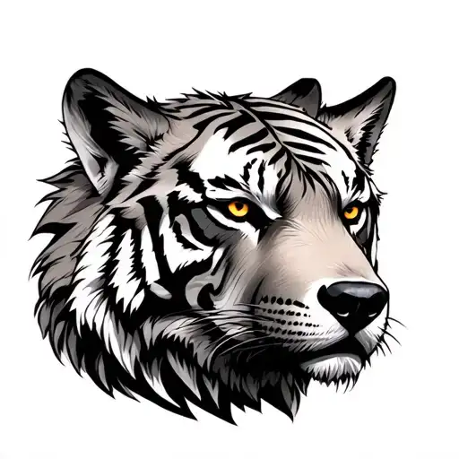 Tiger Wearing Wolf Hieve