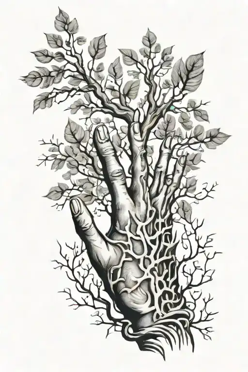 Hand Tree Branches