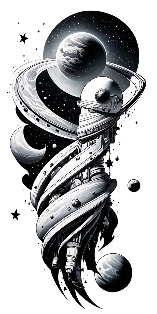 Outer Space And Stars