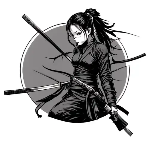 Asian Ninja Girl