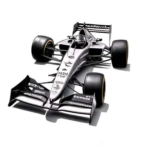 F1 Car With Arsenal Canon