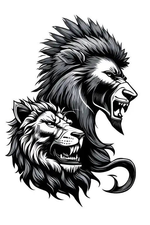 The Spartan Kills The Lion Head