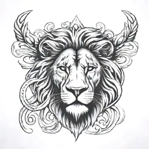 Posiden Pendent With Lion Face