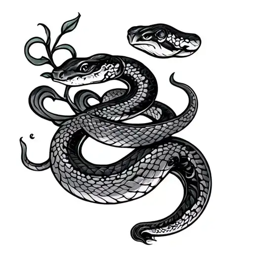 Vines With Wrap Snake Cute