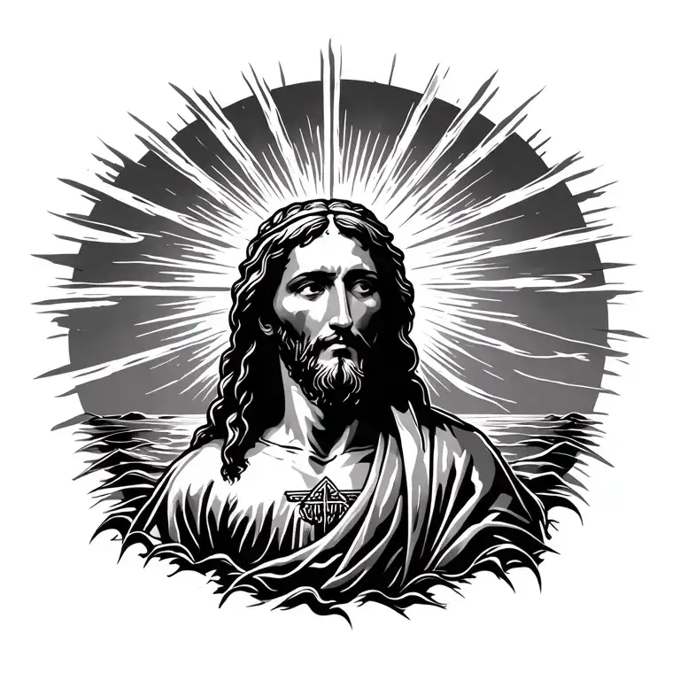 Sunsetting Over Jesus Christ