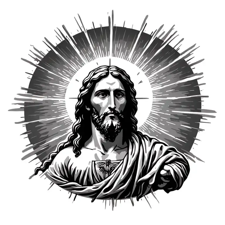 Sunsetting Over Jesus Christ