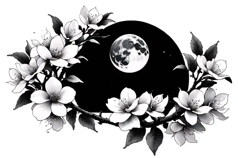 Moon Cherry Blossom