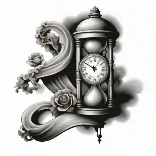 Hourglass And A Clock And A Stair Way To Heaven