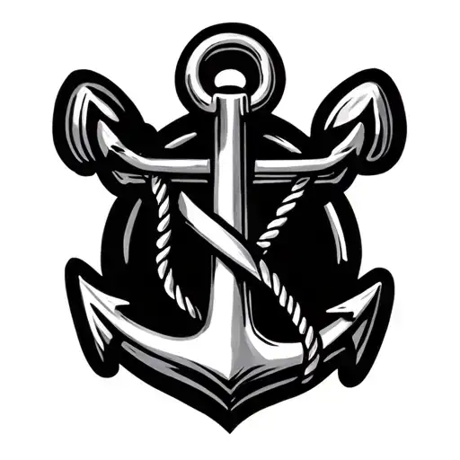 3 Cm Anchor Tattoo That Resembles A Strong Friendship